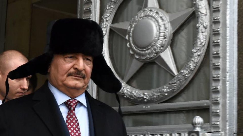 Vůdce Libyjské národní armády (LNA) maršál Haftár
